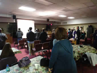Messianic congregation worshipping at Bet Yeshurun Messianic Assembly